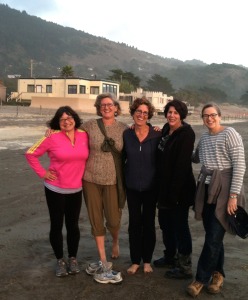 Writers' group at Stinson Beach, October 2014